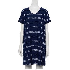 🆕 V-neck Short Sleeve Sleep Shirt Size Small